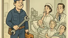 Dowcip: Elektryk wpada do sali szpitalnej