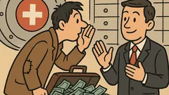 Dowcip: Klient z walizką wchodzi do banku