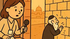 Dowcip: Dziennikarka wynajęła mieszkanie przy Ścianie Płaczu