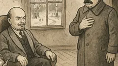 Dowcip: Stalin odwiedza Lenina w Gorkach...