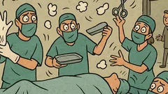 Dowcip: Rękawiczki! Skalpel! Nożyczki! Wata!