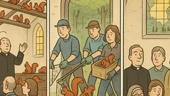 Dowcip: Trzy parafie nawiedziły wiewiórki...