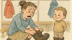 Dowcip: Przedszkolanka zakłada dziecku zimowe buty...