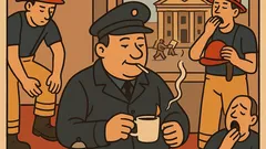 Dowcip: Komendant straży pożarnej wchodzi do dyżurki