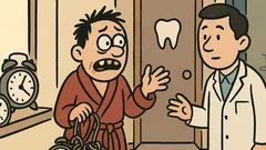 Dowcip: Spóźnialski wpada do dentysty…