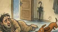 Dowcip: Pan domu budzi się w przedpokoju...