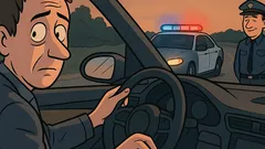 Dowcip: Pędzi Porsche, a kogut w lusterku